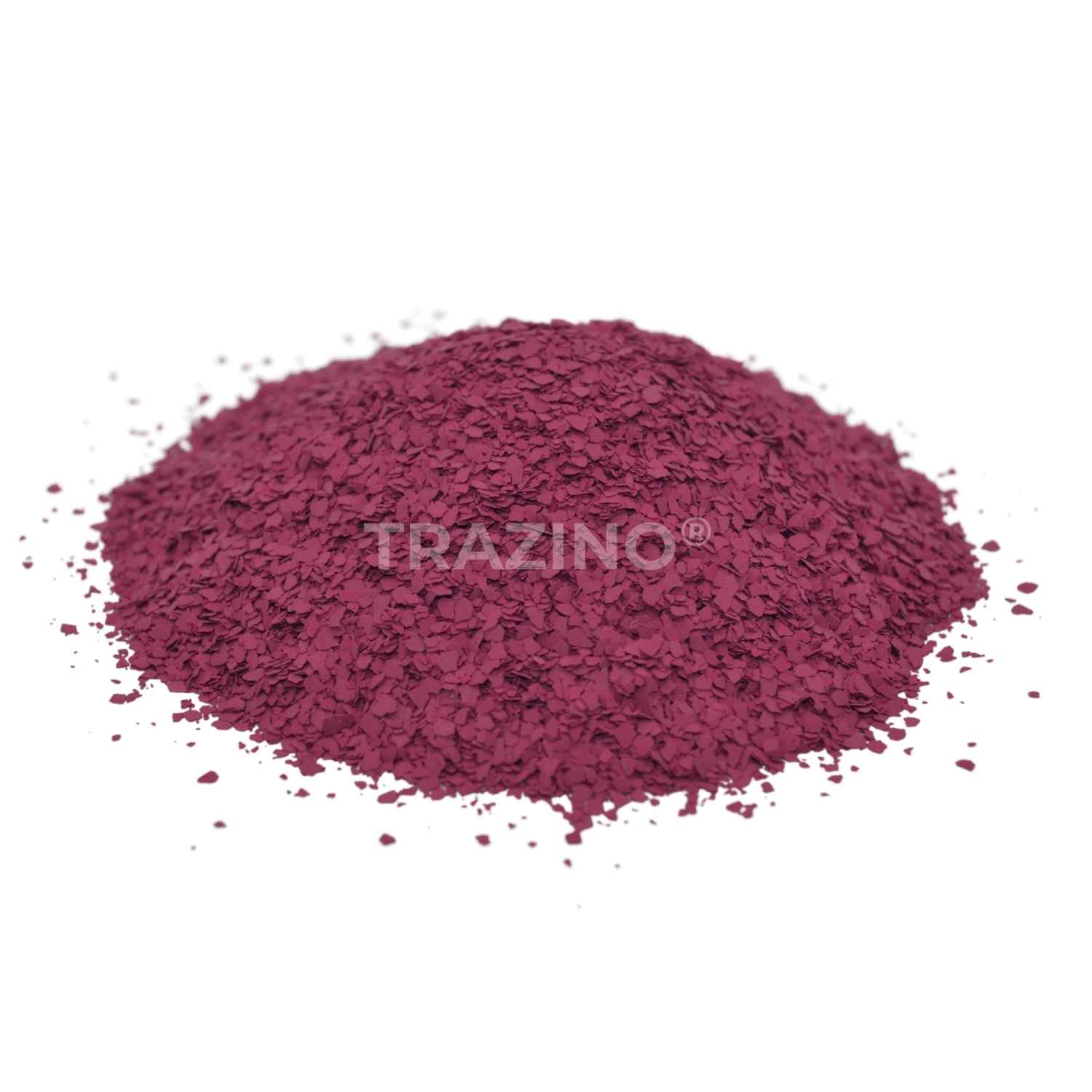 Trazino® Farbchips in Bordeaux-Violett zum Einstreuen für Beschichtungen Trazino® Farbchips in Bordeaux-Violett zum Einstreuen für Beschichtungen